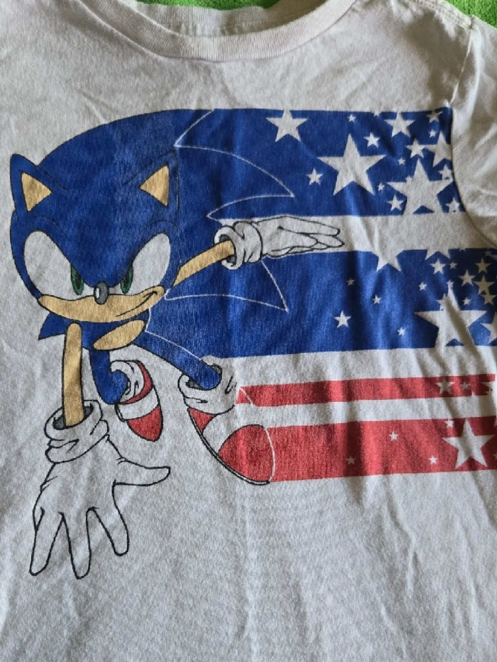 White Sonic the Hedgehog Graphic Tee for Kids